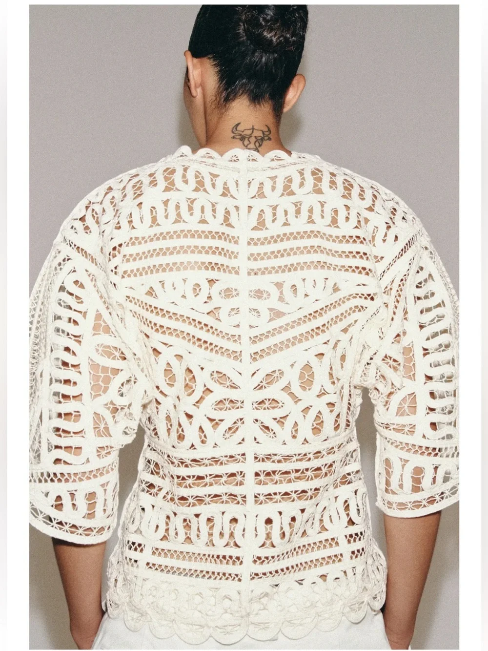 Zara ZW collection crochet top